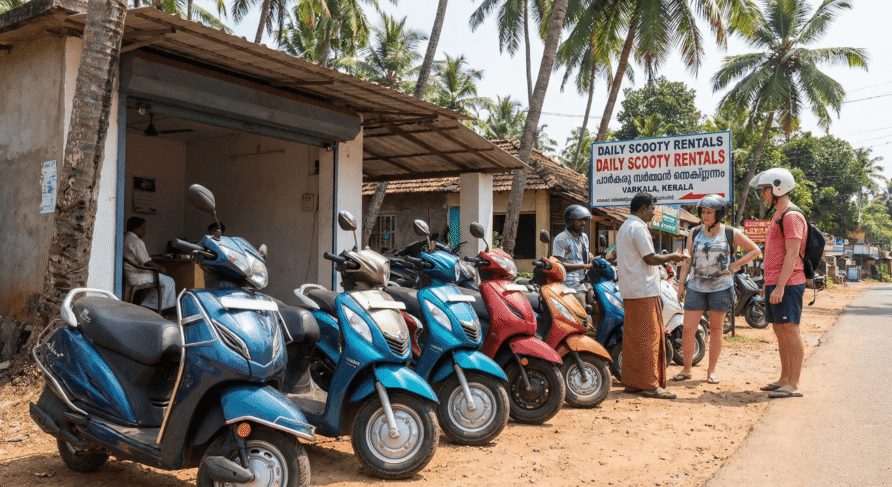 Rental Scooters In Varkala Rides and Trips